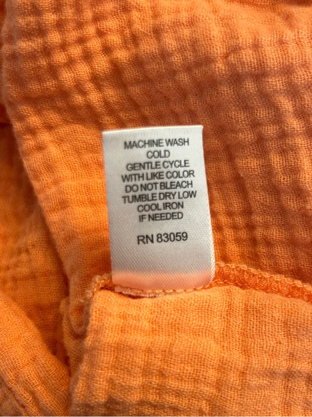 Drew from Anthropologie Women’s Orange Flutter Sleeve Gauze Top, Size Small - Picture 8 of 8